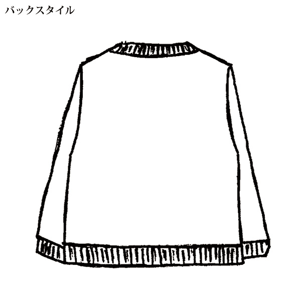 ウール混ニットカーディガン 大きいサイズ 3L