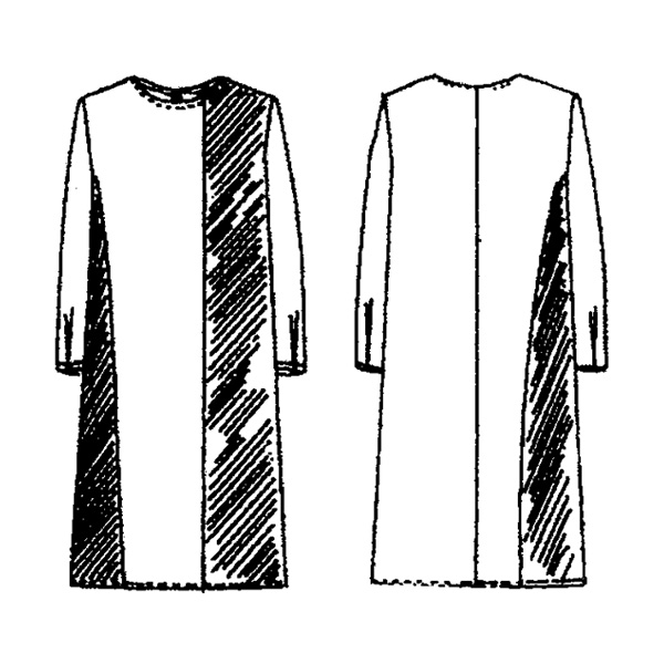異素材切替えチュニックワンピース 大きいサイズ M LL 3L 4L