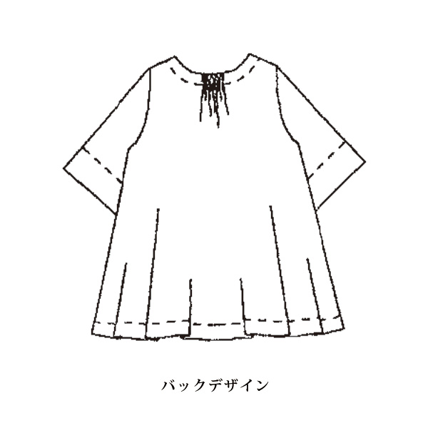 カットジャカード花柄チュニック