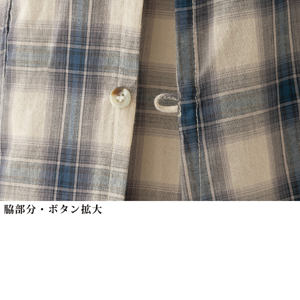 チェック柄 シャツワンピースジャケット