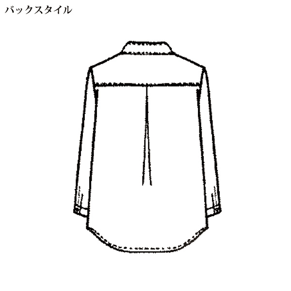 切手柄プリント 綿ブラウスジャケット