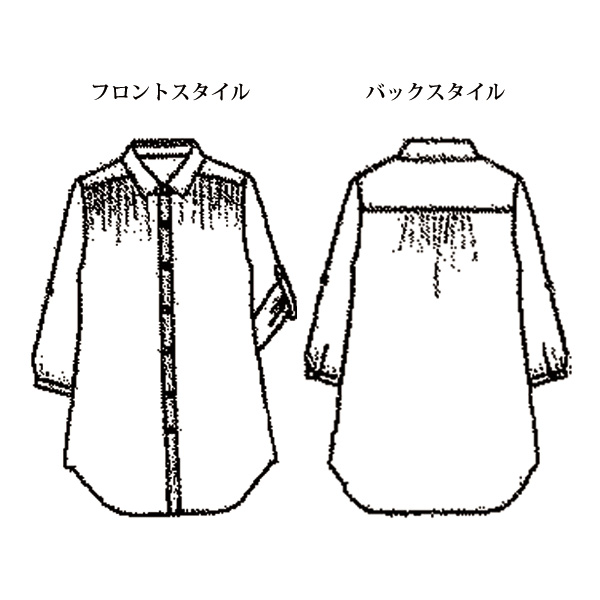 クールタッチ 先染めストライプ 綿ドビーブラウス