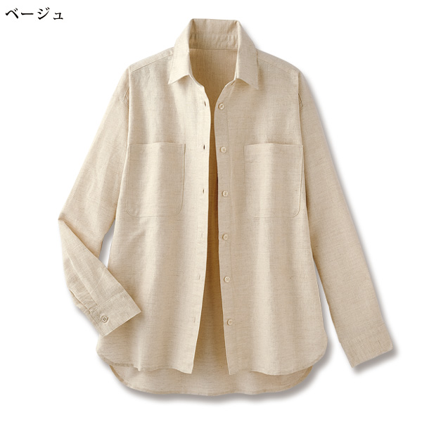 綿麻シャツブラウス