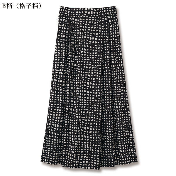 タックデザインキュロットスカート