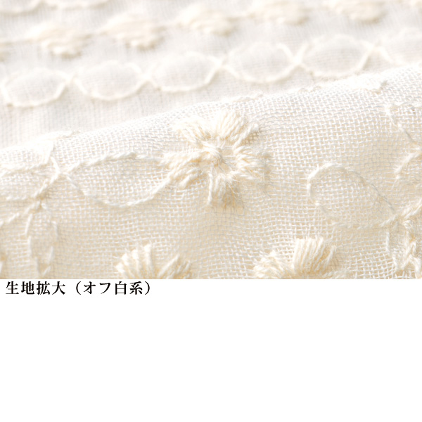 レース調 刺しゅうブラウス