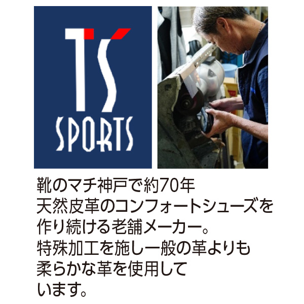 TS SPORTS 牛革配色サマーシューズ