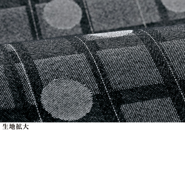 水玉柄襟付 オーバーブラウス