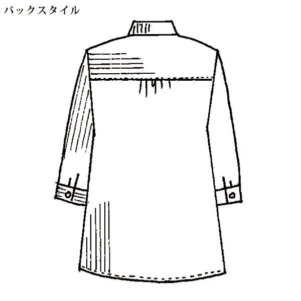 ストライプ切替えブラウス