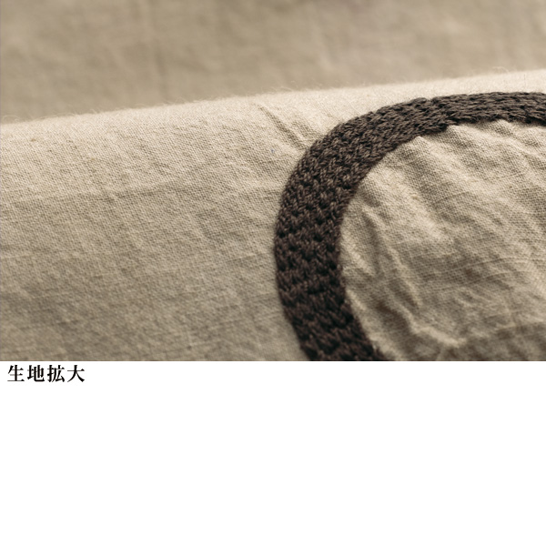 刺しゅう使い 綿ロングブラウスワンピース