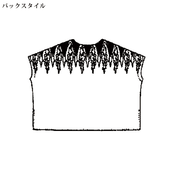 エレガンス刺しゅう フレアブラウス