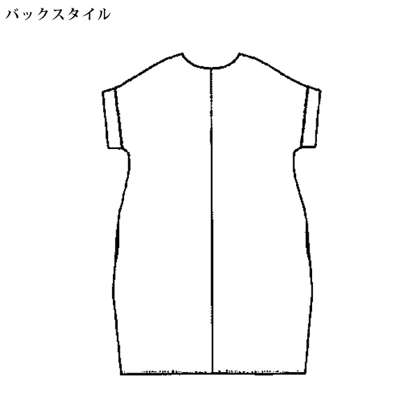 綿麻 花柄コクーンワンピース
