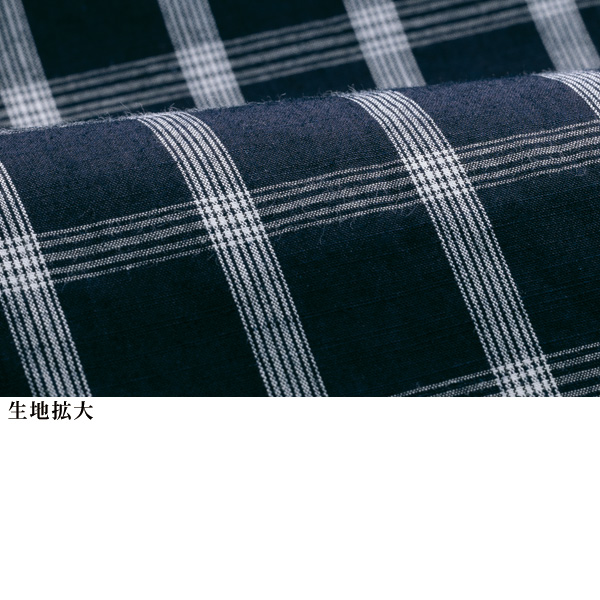 UpcycleLino まき散らし ] 近江晒インディゴ染めチュニック
