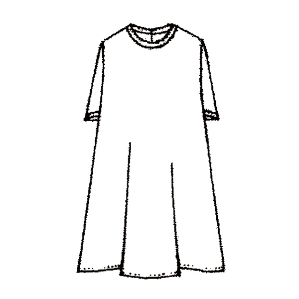 麻混チュニックワンピース 大きいサイズ M LL 3L 4L