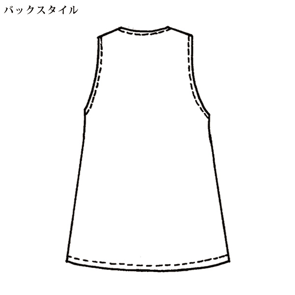 レースロングベスト 大きいサイズ M LL 3L