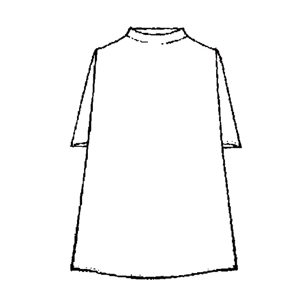 ジャカードカットソーチュニック 大きいサイズ M LL 3L 4L