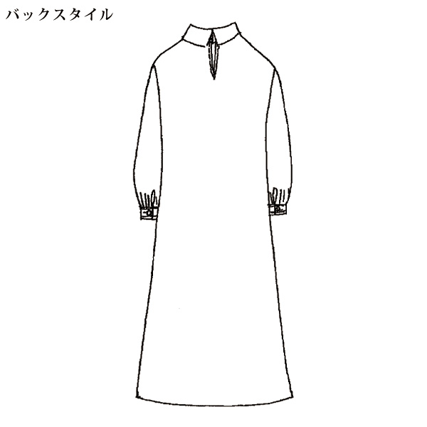 フロッキープリントワンピース 大きいサイズ M LL 4L