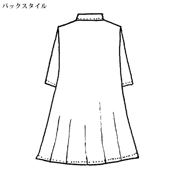 プリントフレア チュニックブラウス 大きいサイズ M LL 3L