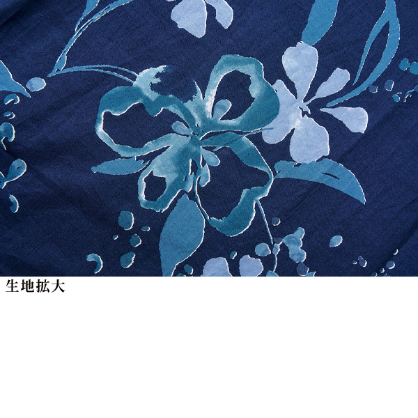 藍染めブラウス