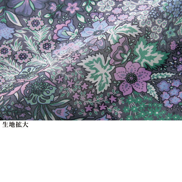 コットンシルク ジョーゼットプリントブラウス
