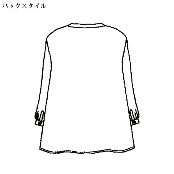麻100％ ピンタックブラウス 大きいサイズ M LL 4L