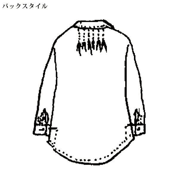 配色プリントブラウス 大きいサイズ M LL 4L