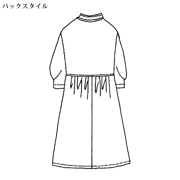 ミラクルウェーブ リバティプリントワンピース 大きいサイズ M LL 4L