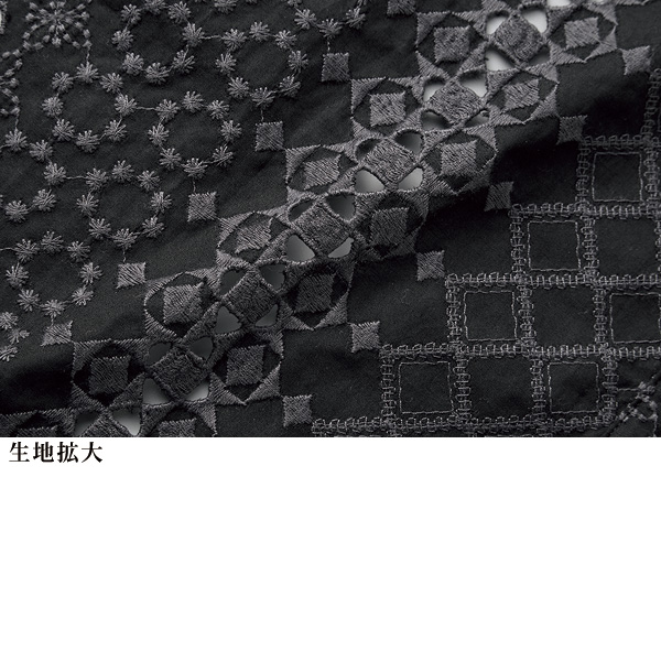 総刺しゅうブラウスジャケット 大きいサイズ M LL 3L 4L