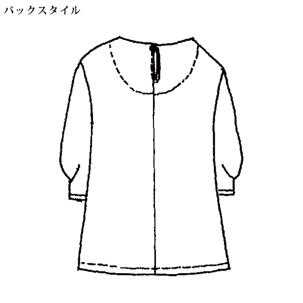 総柄プリントブラウス 大きいサイズ M LL 4L