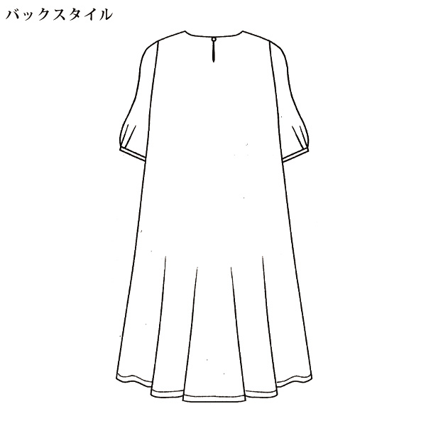 刺しゅうワンピース 大きいサイズ M LL 4L