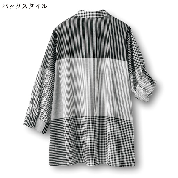パッチワーク風ブラウス