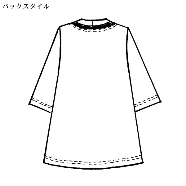 パネルプリントチュニック 大きいサイズ M LL 3L