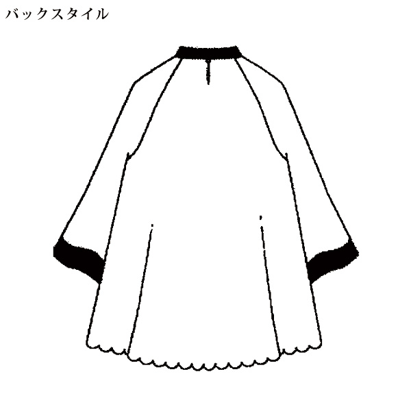 レース切替えプルオーバー 大きいサイズ M LL 4L