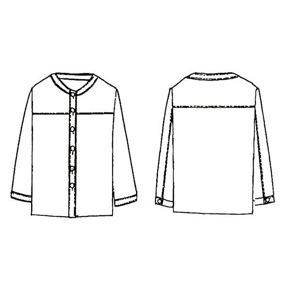 総刺しゅう シャツジャケット 大きいサイズ M LL 3L 4L