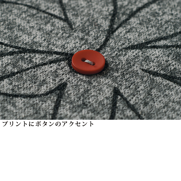 花プリントデザインプルオーバー