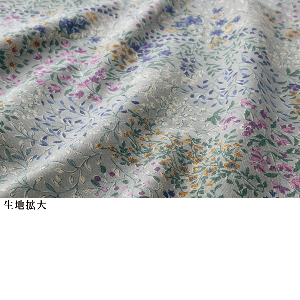 花柄プリントブラウスジャケット