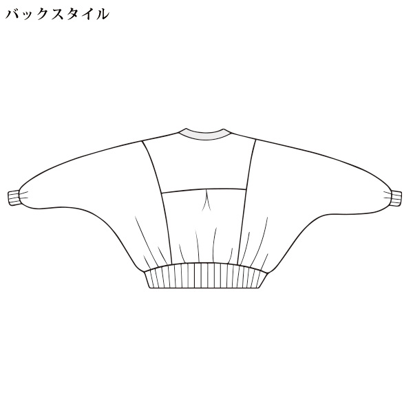 シャイニー袖切替えラメニットカーディガン