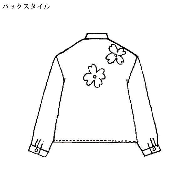 花刺しゅうブラウスジャケット