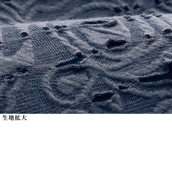 杢調襟付ジャカードプルオーバー