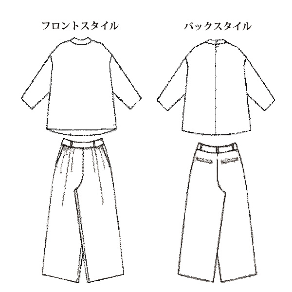 チェック柄カットソーセットアップ