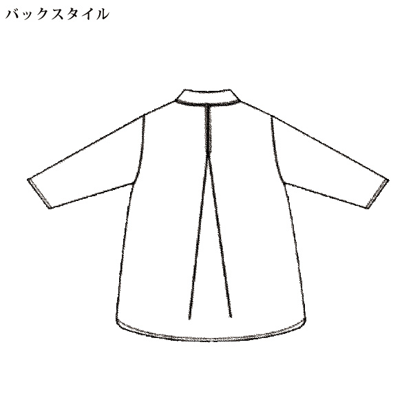 幾何学柄シャツブラウス