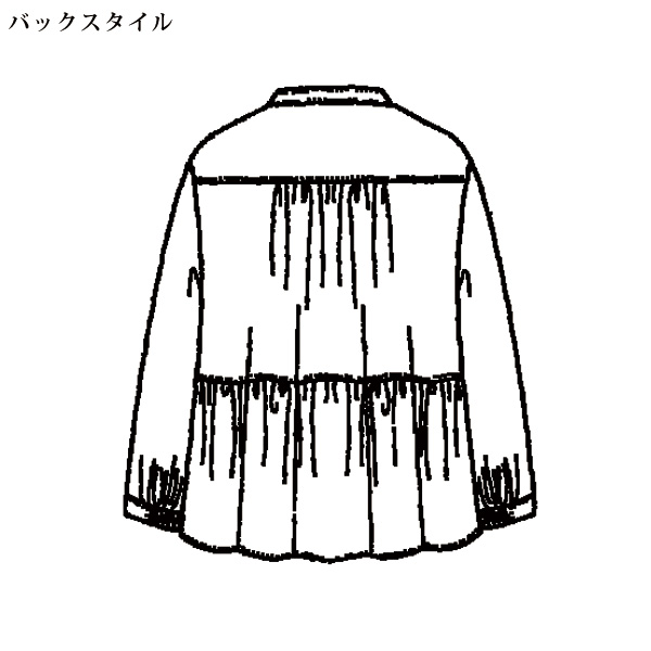 ピンタックデザインブラウス