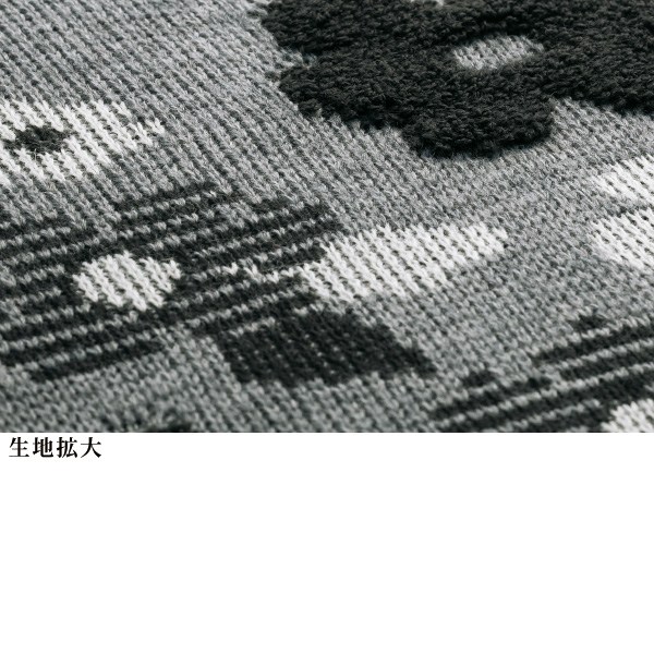 ジャカード杢調ニットデザインベスト