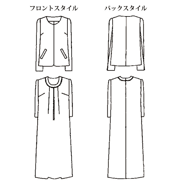 エレガンスフォーマルアンサンブル 大きいサイズ M L LL 3L