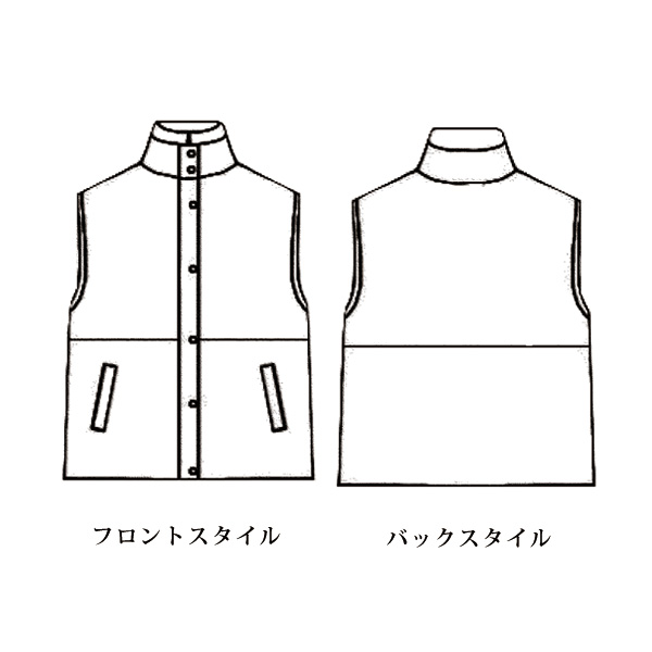 コーデュロイ切替えボアベスト