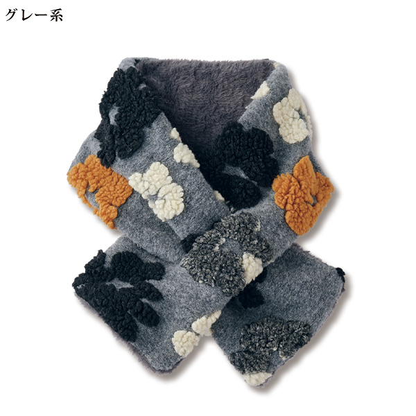 花柄ジャカードティペット