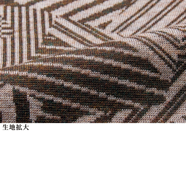 杢調ジャカードゆったりベスト