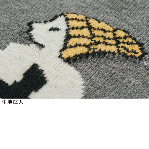 ジャカード人物柄セーター