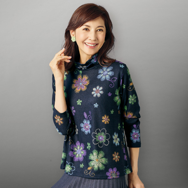 3段メロウ起毛プルオーバー