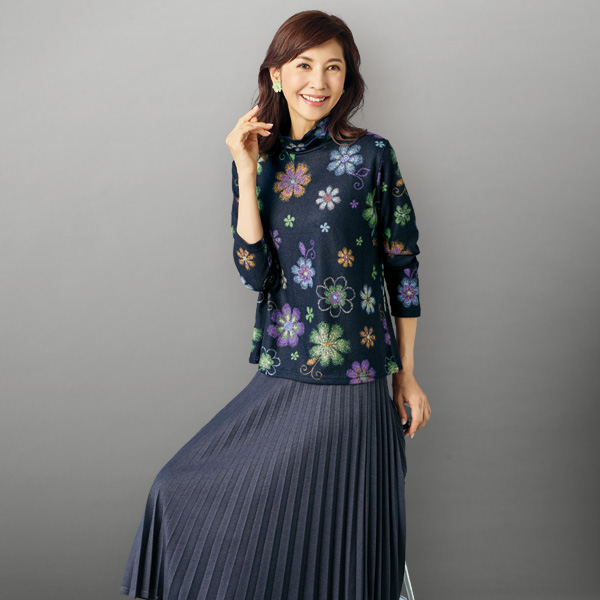 3段メロウ起毛プルオーバー