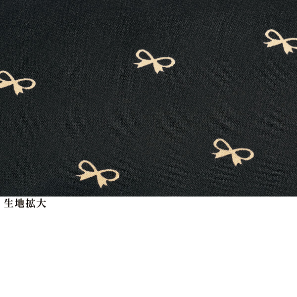 リボン柄ティアードワンピース